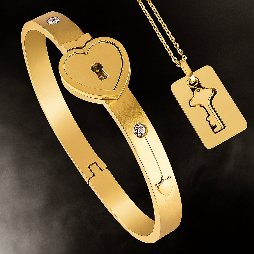 Collar y Pulsera Candado (Copia)
